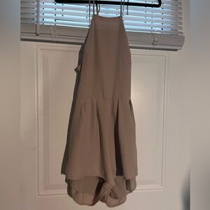 Light Pink/Beige Sleeveless Romper